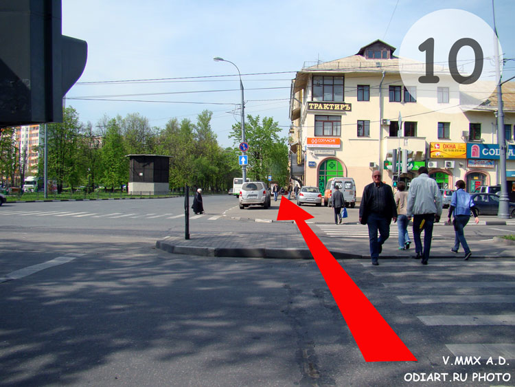 переход на перекрестке Зеленого проспекта и 1-й Владимирской в Перово